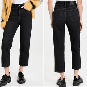 Acne Studios Mece High Rise Cropped Jeans